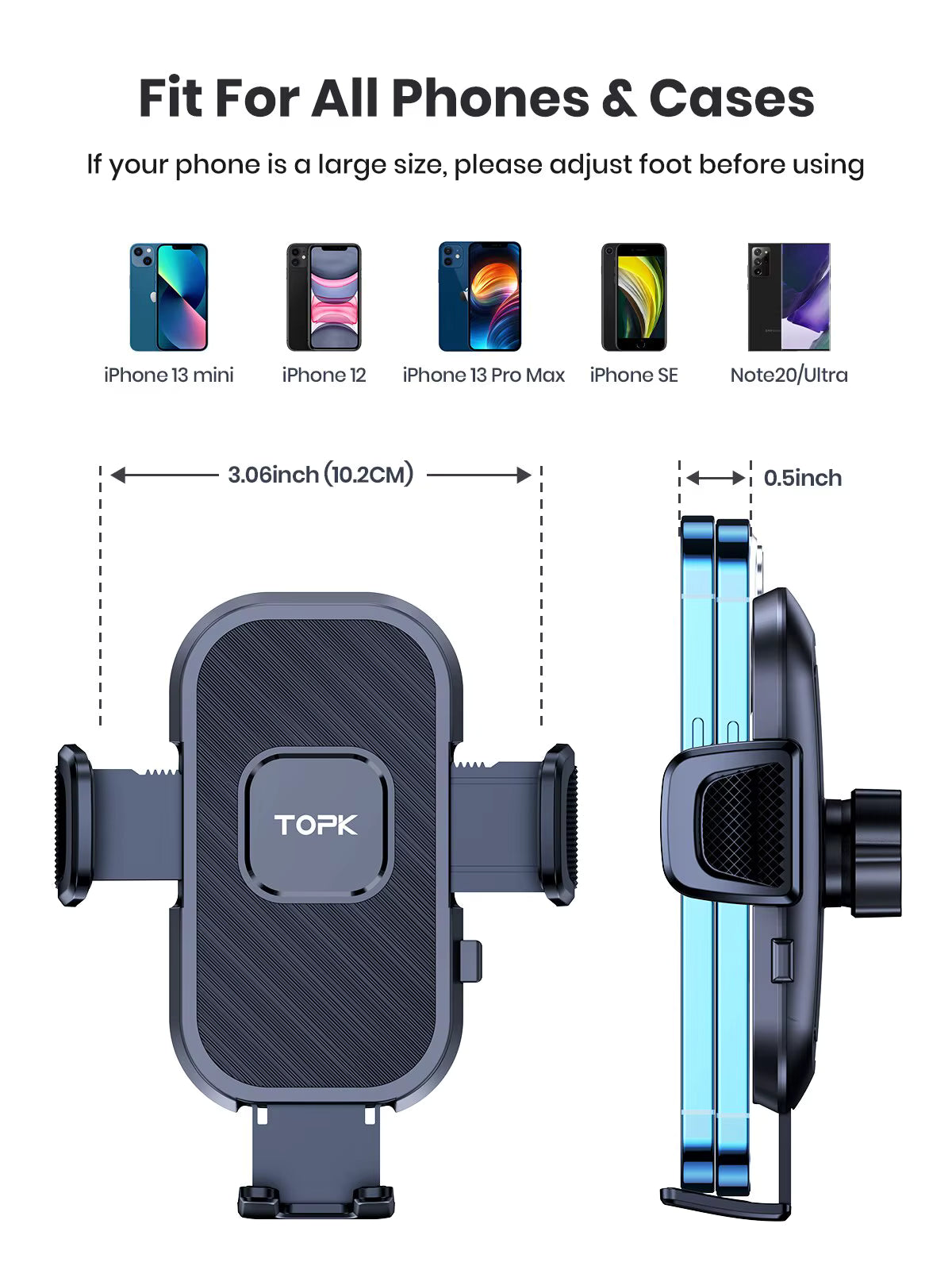 SnapDrive Pro™ – Effortless Car Phone Mount
